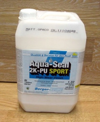 Паркетный Лак Berger Aqua-Seal 2K-PU Sport 5.5 л
